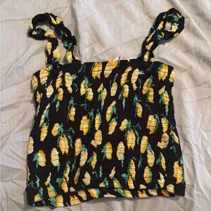 VS Pink Smocked Crop Top